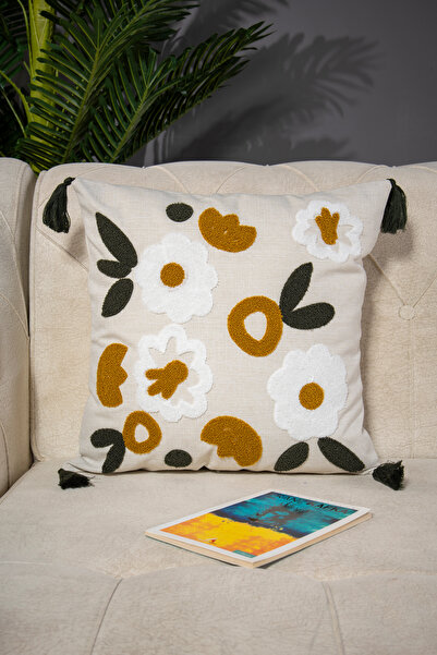 Bade Design Punch Nakışlı Kırlent Kılıfı Yastık Klıfı Çok Tercih Edilen