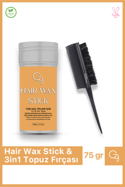 Glam Glamorous Stick Wax Ve 3 In 1 Topuz Fırçası