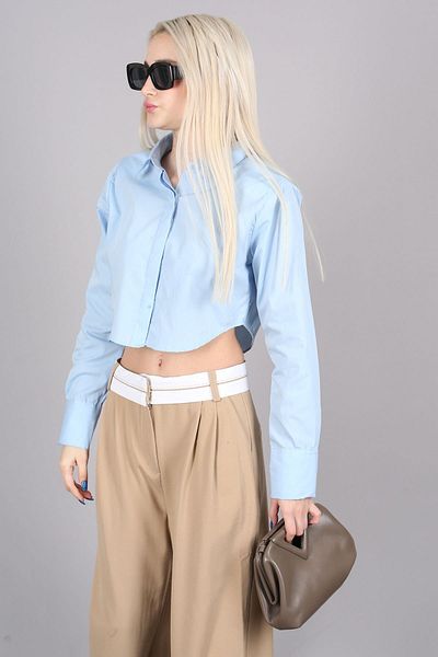Madmext Mad Girls kék rövid ing Mg1382