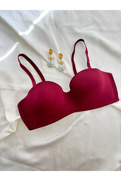 İNKO İÇ GİYİM Σουτιέν Lotus χωρίς επένδυση από κάτω σύρμα μπορντό