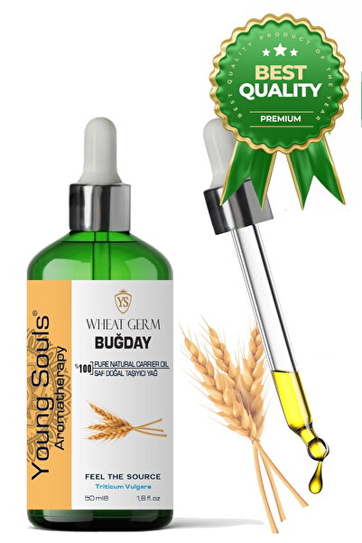 YOUNG SOULS Wheat Carrier Oil ( Cold Pressed ) Buğday Ruşeym Bitkisel Taşıyıc...