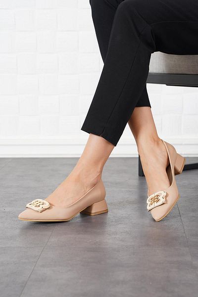 Moda Pie Sensa Bb - Buckle Nut Skin Women's Heeled Shoes