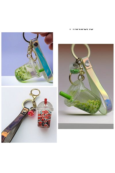 Meyra Accessories Luxury Watermelon Kiwi Figured Keychain Bag Accessory Plush Toy Colorful Gift 1 Piece