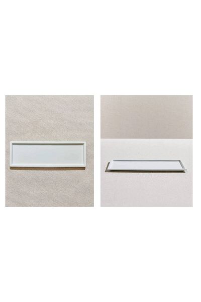 Paşabahçe Porcelain Rectangular Serving Plate Single 27X9 cm
