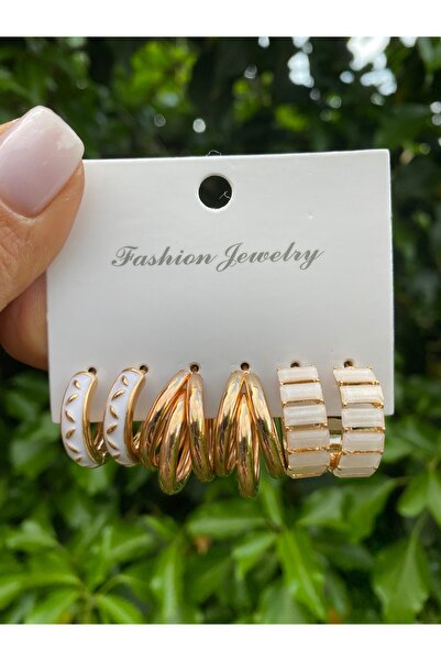 Gozibygoz مجموعة من 3 أقراط