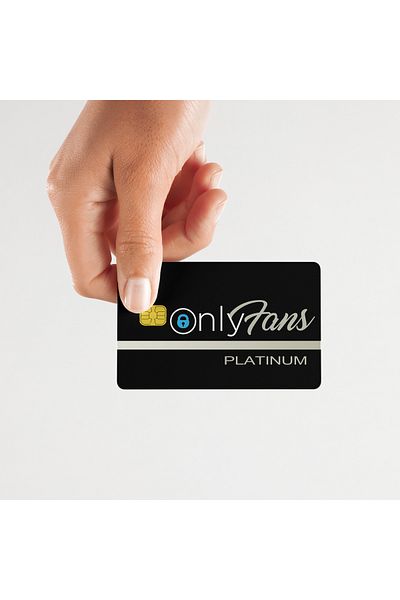 Huggy Craft Only Fans Platinum Card Sticker Skin (High Quality)
