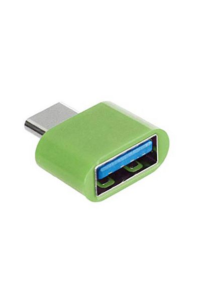 G Golden Case Adaptor OTG, USB 3.0 mama la USB tip C tata, verde