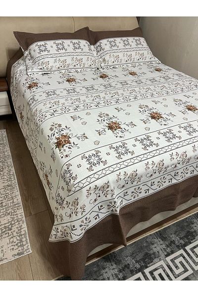 ASL HOME Double Personal Battal Size Bed Cover (Pi̇ke)