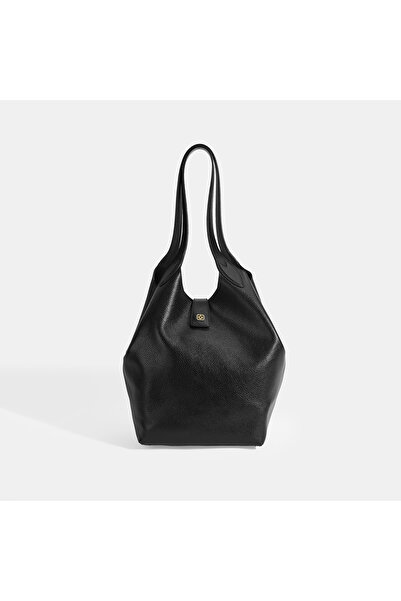 Desa Kadın Siyah Deri Omuz Çantası