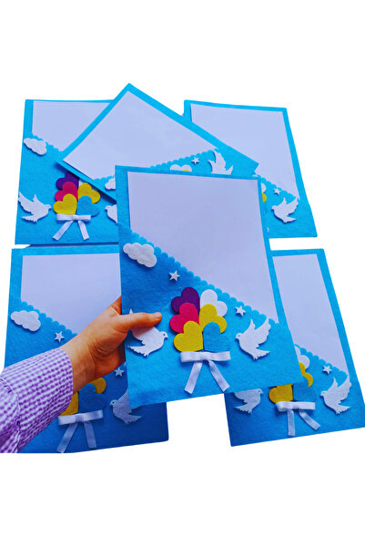 Aydede Oyunevi 6 Adet Keçe Okul Öncesi Gelişim Raporu Mezuniyet Ilk Okul Anaokulu Karne Kılıfı