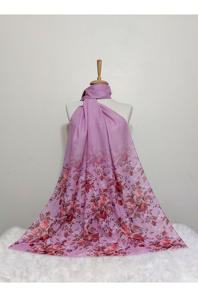 REMOMODA Model floral de șal din șifon cu model