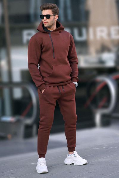Madmext Комплект мъжки анцуг Bitter Brown 5634