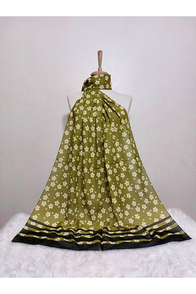 REMOMODA Model floral de șal din șifon cu model