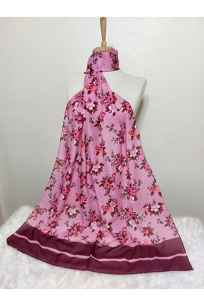 REMOMODA Model floral de șal din șifon cu model