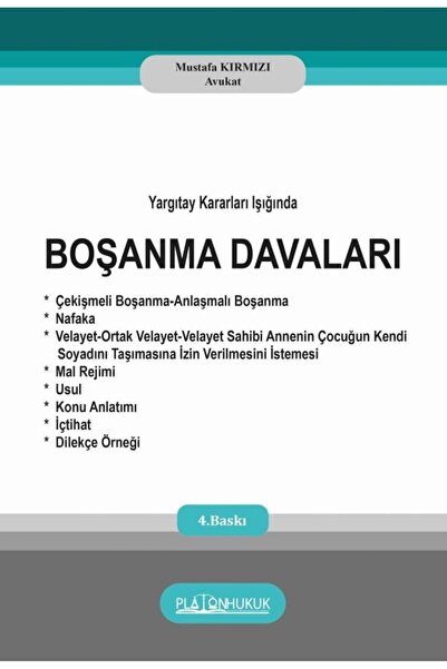 BOŞANMA DAVALARI 4 .baskı