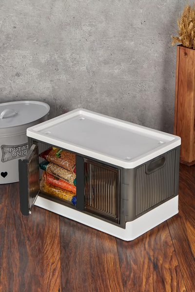 Fesya Home FOLDEX Çok Amaçlı İstiflenebilir Katlanır Düzenleyici Dolap Antras...