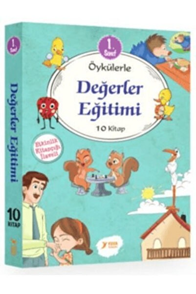 Yuva Yayınları 1. Sınıf Öykülerle Değerler Eğitimi Seti (10 Kitap Takım)