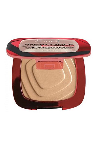 L'Oreal Paris Face Powder, Loreal, Infallible 24h Fresh Wear, Foundation In A Powder, 245 Radiant Honey, 9 G