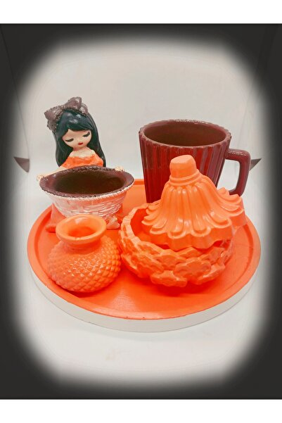 Handmade Fincan seti hediyelik sunumluk lokumcu kiz anneler günü hediyesi