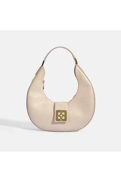 Desa Women's Gray Leather Shoulder Bag
