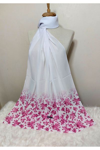 REMOMODA Model floral de șal din șifon cu model