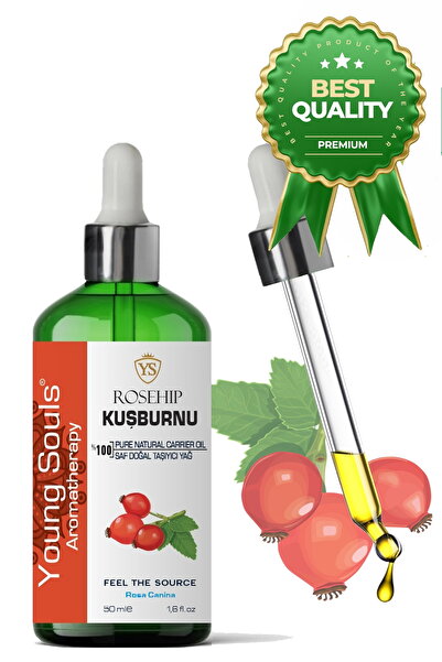 YOUNG SOULS Rosehip Carrier Oil ( Cold Pressed ) Kuşburnu Tohumu Bitkisel Taş...