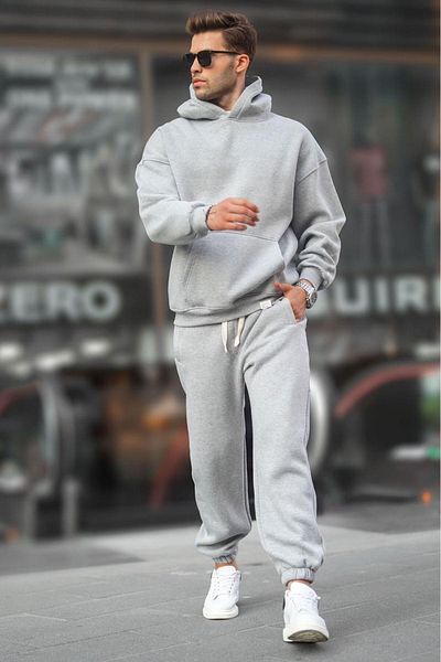 Madmext Σετ αθλητικής φόρμας Grimelange 5925 Hooded Basic