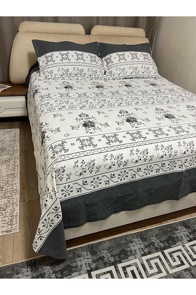 ASL HOME Double Personal Battal Size Bed Cover (Pi̇ke)