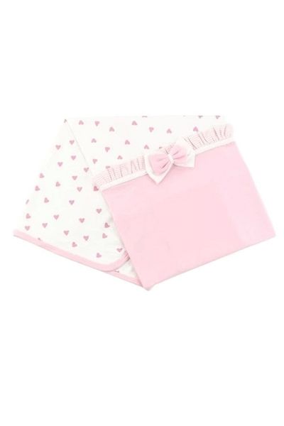 Sebi Bebe Heart and Bow Baby Blanket 1097