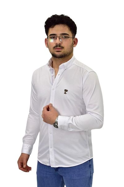 ROBALLİ Ανδρικό μακρυμάνικο πουκάμισο Silim Fit BGL-ST04483