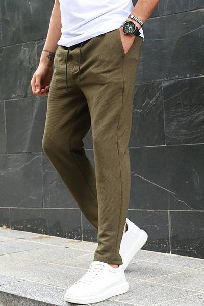 Madmext Χακί Basic Jogger Trousers 5465