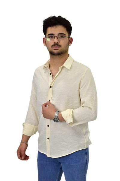 Raymons Ανδρικό μακρυμάνικο πουκάμισο Silim Fit G5011 BGL-ST04495