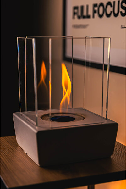 TABART PURE-Fire v.6 Beton Şömine + 1 Litre Tabart Fire Şömine Yakıtı