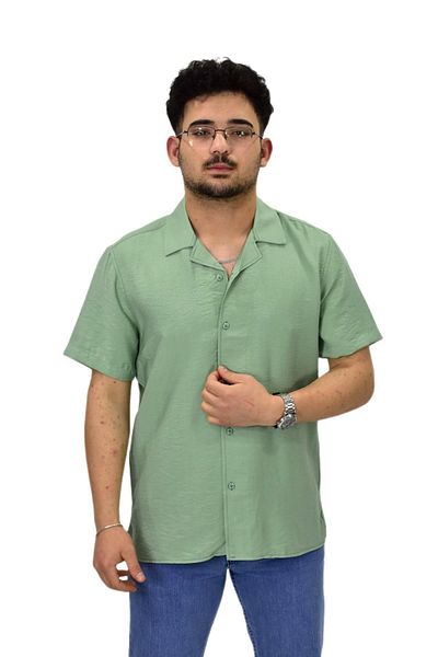 Raymons Ανδρικό αθλητικό κοντομάνικο πουκάμισο Silim Fit G5031 BGL-ST04497