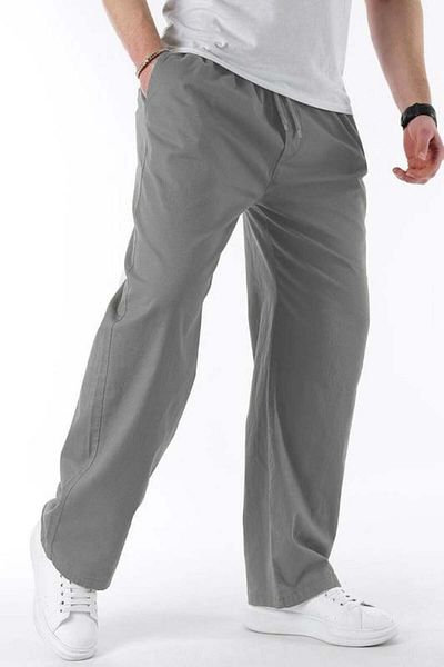 Madmext Smoked Wide Leg Tie Waist Men's Trousers E7403