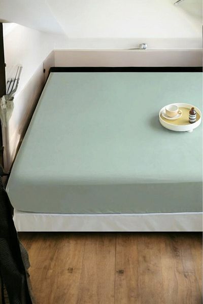 GALAWARRA Moonline King Size Cotton Fitted Sheet