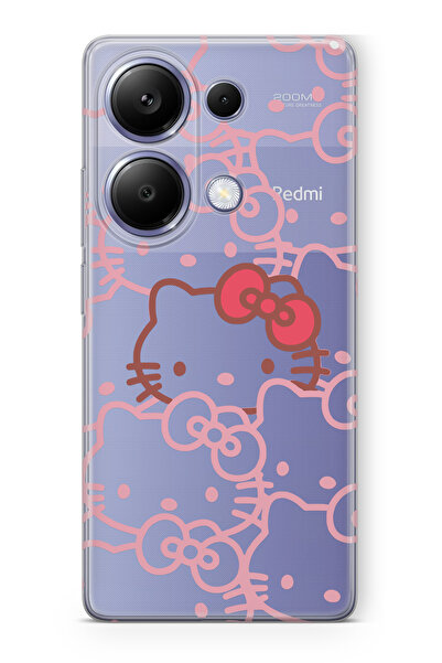 moonset Xiaomi Redmi Note 13 Pro 4G Uyumlu Hello Kitty Tasarımlı Baskılı Şeff...