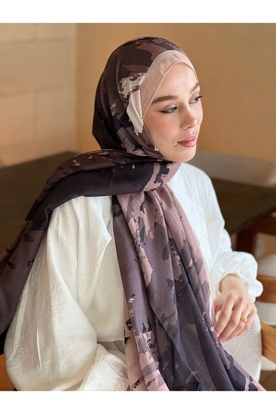 Modakaşmir Ocean Pattern Lina Shawl
