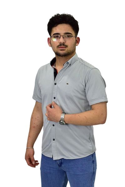 ROBALLİ Ανδρικό αθλητικό κοντομάνικο πουκάμισο Silim Fit BGL-ST04480