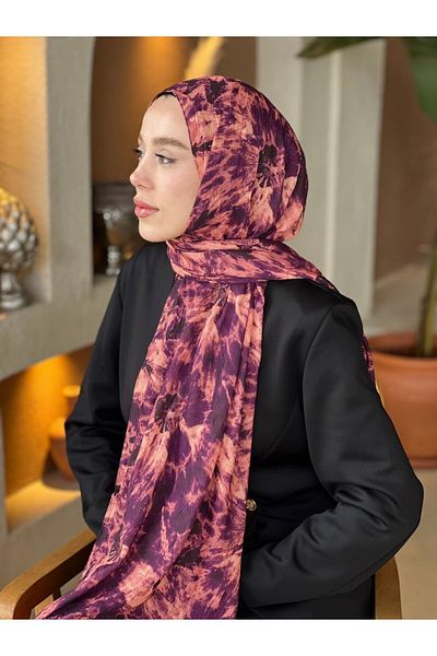 Modakaşmir Loop Pattern Bamboo Shawl