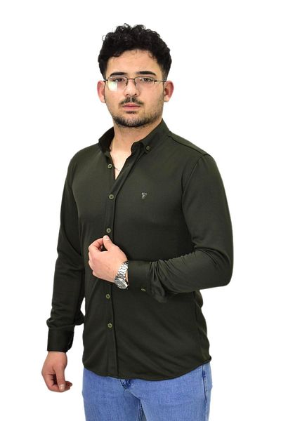 ROBALLİ Ανδρικό μακρυμάνικο πουκάμισο Silim Fit BGL-ST04484