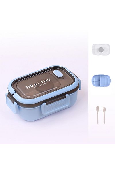 YAH Creation YAH Bento HL Lunch Box 2-Layer, 6-Compartment, Leak-Proof, BPA-Free, Microwave & Dishwasher Safe.