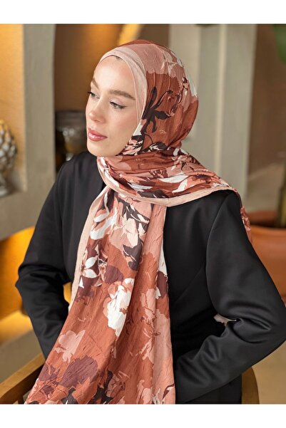 Modakaşmir Rose Harman Pattern Bamboo Shawl