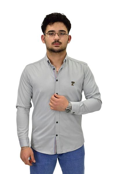 ROBALLİ Ανδρικό μακρυμάνικο πουκάμισο Silim Fit BGL-ST04483