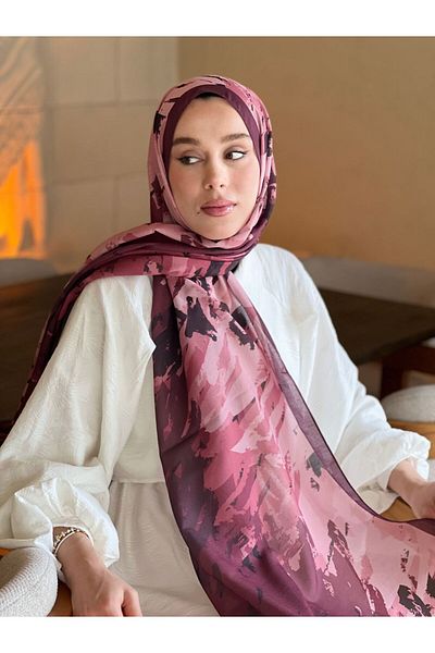 Modakaşmir Ocean Pattern Lina Shawl