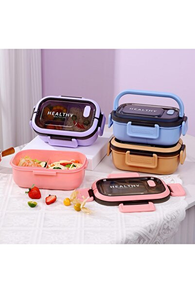 YAH Creation YAH Bento HL Lunch Box 2-Layer, 6-Compartment, Leak-Proof, BPA-Free, Microwave & Dishwasher Safe.