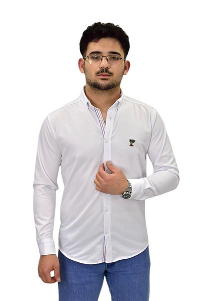 ROBALLİ Ανδρικό μακρυμάνικο πουκάμισο Silim Fit BGL-ST04483