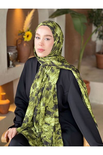 Modakaşmir حلقة نمط شال الخيزران