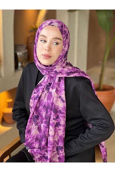 Modakaşmir Loop Pattern Bamboo Shawl