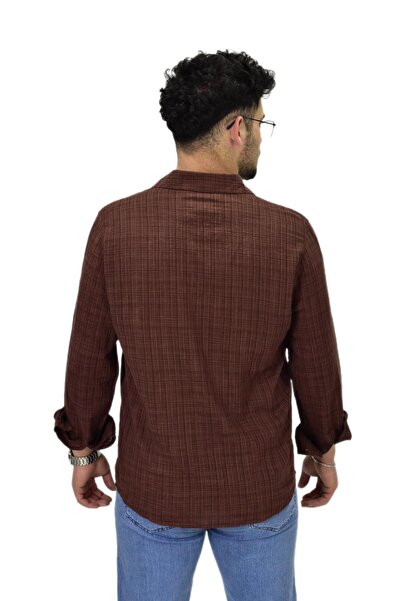 Raymons Ανδρικό μακρυμάνικο πουκάμισο Silim Fit G5005 BGL-ST04494